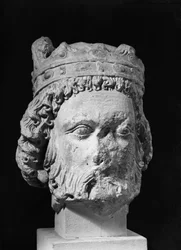 Kopf von Chlothar I., König der Franken, genannt der Alte
