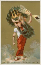 Sein Aussehen ist schrecklich und Akzent gravis