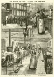 Obdachlosenunterkunft für Frauen in Paris