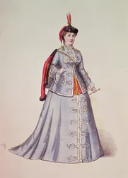 Hortense Schneider in der Titelrolle von Offenbachs Operette 