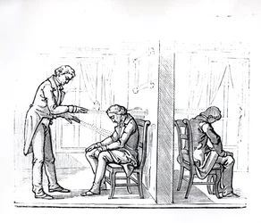 Illustration aus du Potets Werk über Tiermagnetismus, 1863