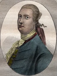James Bruce, schottischer Reisender und Reiseschriftsteller (1730-1794) - James Bruce, schottischer Diplomat, Entdecker und Geograph (1730-1794) - Illustration aus „Die großen Seefahrer des 18. Jahrhunderts“