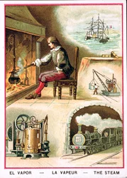 James Watt (1736-1819) und verschiedene Anwendungen von Dampf