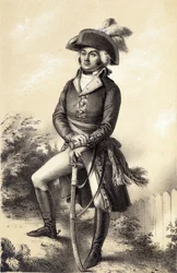 Jean Baptiste Jourdan (1762 - 1833) - in „Galerie historique de la Revolution française“ von Albert Maurin