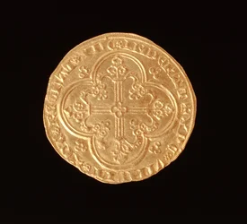Johann II. Der Gute (1319-64) König von Frankreich, Franc a Cheval, 1350-64 (Rückseite)