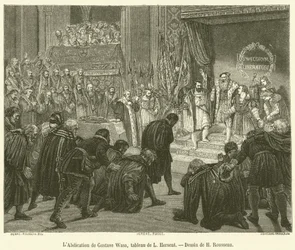 Die Abdankung von Gustav Wasa