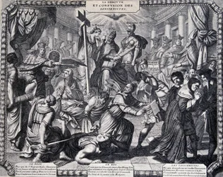 La Déroute des Jansenistes - satirischer Almanach veröffentlicht von den Jesuiten