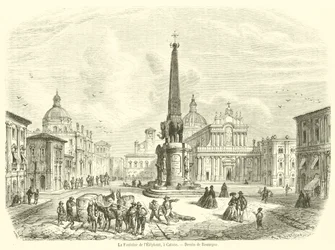 Der Elefantenbrunnen in Catania