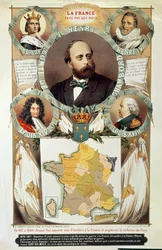 La France Faite par ses rois, Henri Charles Ferdinand Marie Dieudonne (1820-83) Comte de Chambord, nach 1870