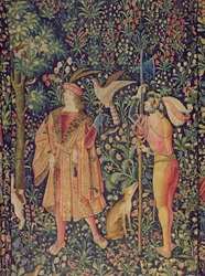 La Vie Seigneuriale - Aufbruch zur Jagd, ca. 1500