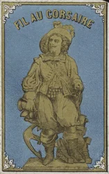 Etikett für Korsarenfaden