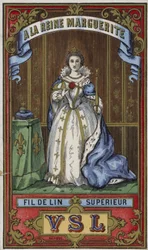 Etikett für Königin Margarete-Garn