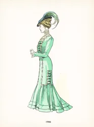 Damenmode, 1906