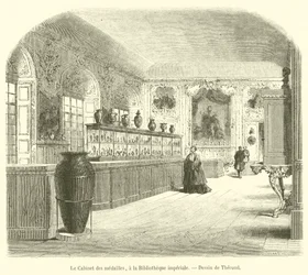 Das Münzkabinett, in der Kaiserlichen Bibliothek