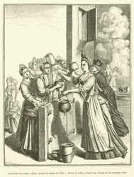 Le Secours du potage, a Paris, pendant la famine de 1709