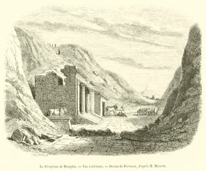 Das Serapeum von Memphis, Außenansicht