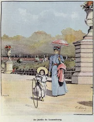 Der Jardin du Luxembourg - in „Der kleine Franzose illustriert“ vom 21/07/1900