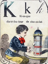 Buchstabe K: Schokoladenspender-Kiosk