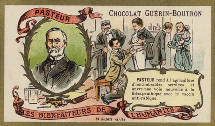 Louis Pasteur, französischer Chemiker und Mikrobiologe (Chromolithografie)