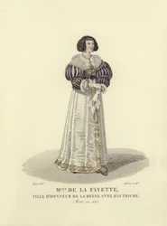 Louise de la Fayette, Ehrendame von Anna von Österreich, Königin von König Ludwig XIII. von Frankreich