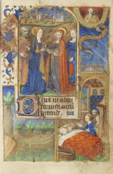 MS 39-1950 f.61r Die Heimsuchung, 1464