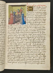 MS Hunter 252 019r Seite aus Cent Nouvelles Nouvelles, ca. 1461-62
