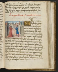 Seite aus Cent Nouvelles Nouvelles, c.1461-62