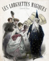 Magische Lorgnetten, Lied für populären Walzer. Lithografie