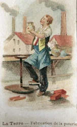 Herstellung von Keramik, Anfang des 20. Jahrhunderts