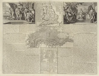 Karte der zivilen Regierung Englands