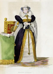 Marie Stuart - in „Le Plutarque Français“ von Mennechet