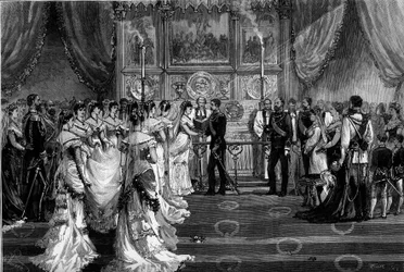 Hochzeit von Prinz Arthur von Connaught und Strathearn (1850-1942) und Prinzessin Margaret von Preußen (1860-1917)