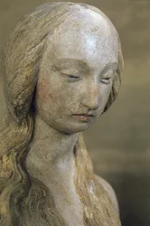 Maria Magdalena, Ende 15. Jahrhundert (polychromer Stein)