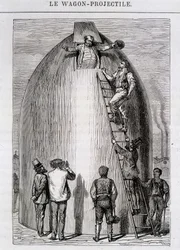 Maston hatte zugenommen - in „Von der Erde zum Mond“ von Jules Verne