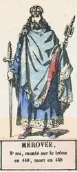 Merovee, 3. König, bestieg den Thron 448, starb 458