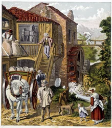 Meunier - in „Magazine des petits enfants: les Métiers“, ed. Hachette, um 1900