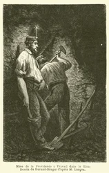 Mine de la Providence, Arbeit im Erzgang