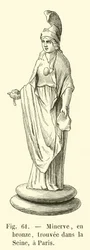 Minerva, in Bronze, gefunden in der Seine, Paris