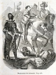 Montmorency gefangen genommen in Pavie (1525) - in Histoire de France von L.-P. Anquetil