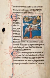 Ms65 f29v, Kommentar zur Apokalypse des Heiligen Johannes, spätes 13. Jahrhundert