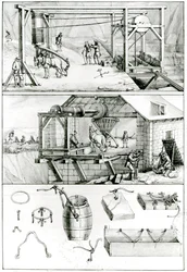 Ms 1064 fol.8 Ein Schieferbruch, aus Descriptions des Arts et Metiers