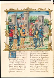 Der Vertrag von Conflans zwischen Ludwig XI. und Karl dem Kühnen, Herzog von Burgund, Oktober 1465, aus den Memoiren von Philippe de Commynes