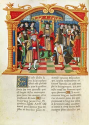 Ms 18 fol.99v Adolphe de Gueldres, aus den Memoiren von Philippe von Commines (1445-1509)