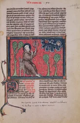 Ms 320 Fol.192 Der Himmel, aus De Natura rerum von Thomas von Cantimpré (1201-72)