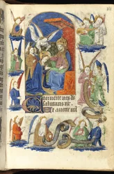 Ms. 39-1950, fol. 111r, Krönung der Jungfrau
