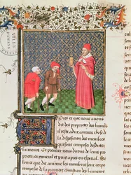 Bettler, aus Livre des Proprietes des Choses von Barthelemy l