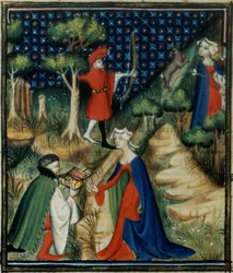 Die Geschichte von Procris, aus `De Claris Mulieribus, aus den Werken von Giovanni Boccaccio (1313-75)