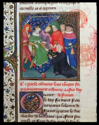 Ms Fr 2029 fol.30v. Hugues I. Capet (941-996), der König mit einem Hut
