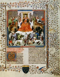 Vorbereitung auf die Jagd, aus dem Livre de la Chasse von Gaston Phebus de Foix (1331-91)