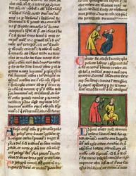 Ms H 89 Ärzte und Patienten, aus einer Ausgabe des Buches der Chirurgie von Rogier de Salerne